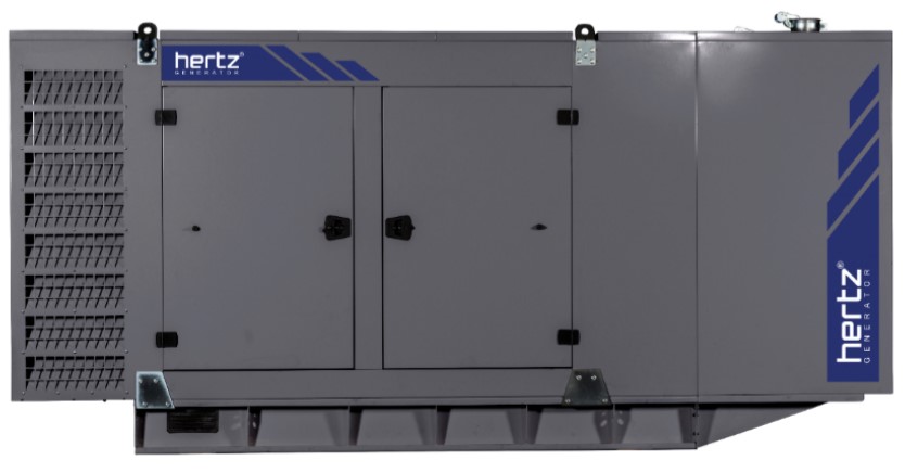 Дизельный генератор Hertz HG 400 DL в кожухе с АВР