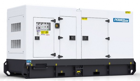 Дизельный генератор PowerLink GMS100C в кожухе с АВР