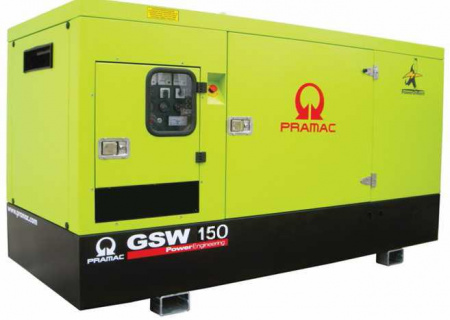 Дизельный генератор Pramac GSW150V в кожухе